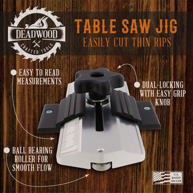 Deadwood Crafted Tools أداة دليل منشار الطاولة الرفيع من DCT لقطع الخشب / تقطيع ألواح الكراسي، الخزائن - Image 3